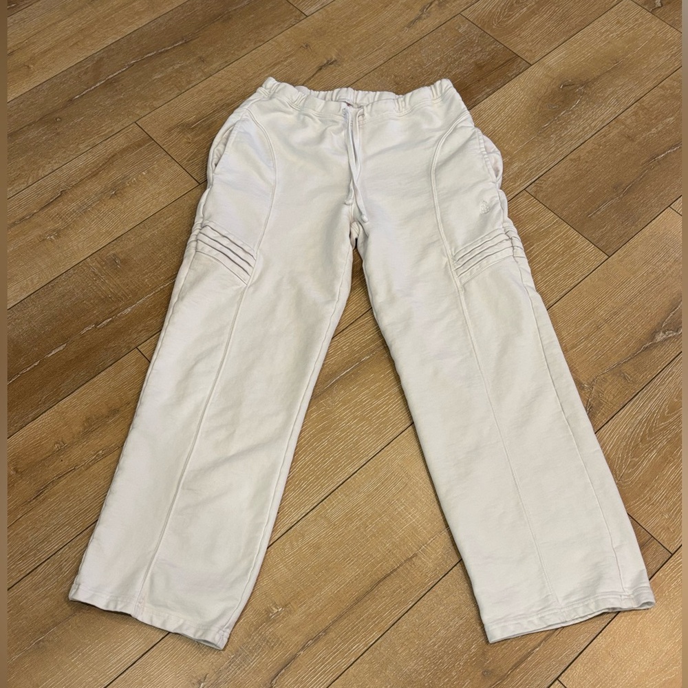 FP Movement White Moto Wide-Leg Sweatpants - Size Small - Picture 3 of 9
